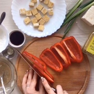 Стир-фрай с тофу и брокколи